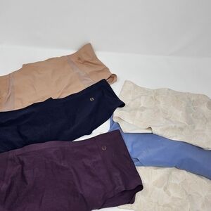 Lot of 6 Evelyn Bobbie High-Waisted Retro Bikini Fits 16-24 Plus Size Nude Blue